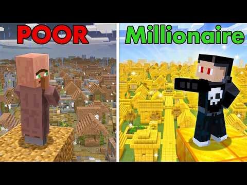 From POOR Village TO Millionaire Village in Minecraft!