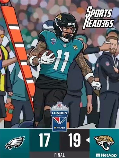 😱The Jacksonville Jaguars pulled off a wild 19-17 walk-off win over the Philadelphia Eagles