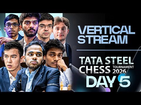 Tata Steel Chess Masters 2026 | Day 5 | Vertical stream