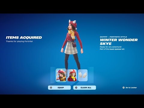How To Get Winter Wonder Skye Skin NOW FREE In Fortnite! (Unlock LEGO Winter Wonder Skye Style)