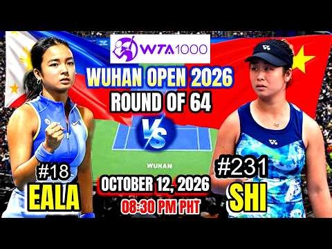 🔴TENNIS LIVE! ALEX EALA vs HAN SHI | 2026 WUHAN OPEN R - 64 | WATCHALONG