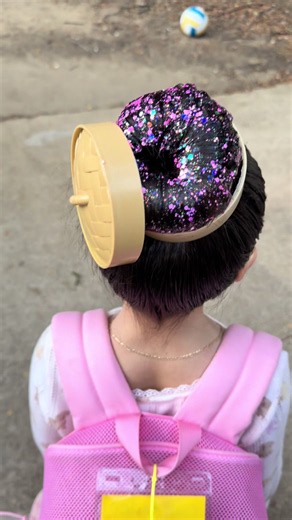 Crazy Hair Day Ideas for School: Glitter Dumpling Style