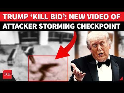Trump Attacker’s New Video: Gunman Storms Security Checkpoint, Fires At Personnel | Dramatic Scenes