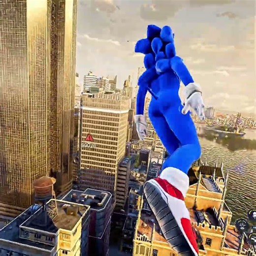 Sonic Crazy scene ☠️ Spider man 2 💀4k PS5