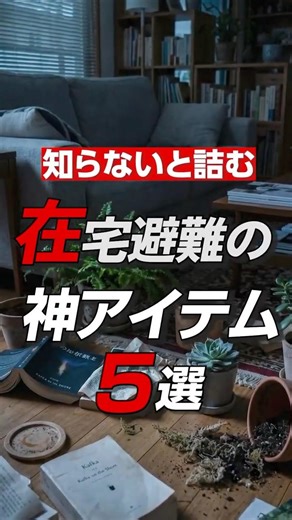 【知らないと詰む】震度7から生き残る。在宅避難の神アイテム5選
