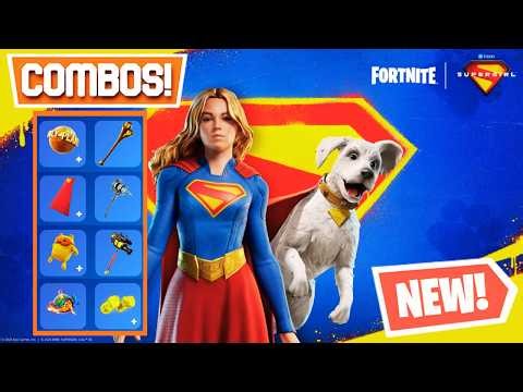 BEST SUPERGIRL SKIN COMBOS (DC SERIES!) - Fortnite
