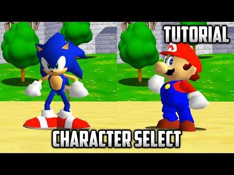 ⭐ Super Mario 64 PC Port - Tutorial - Character Select