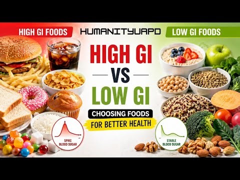 High GI vs Low GI Foods Explained | Best Foods for Blood Sugar, Weight Loss & Better Health (2026)