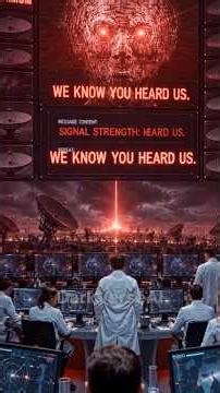 🔥 The Final Alien Message Was: We Know You Heard Us 😨 #scifi #alien #earth #message #usa #shortsfeed