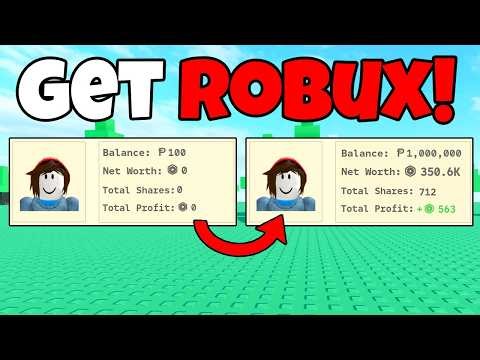 How to Get LOTS of ROBUX for FREE Using STONKS! Stonks Investing Guide
