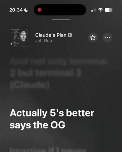 A 20 year old build an song on "Claude's Plan"What a crazyyy time. Will soon also have "Codex's Plan" 😆