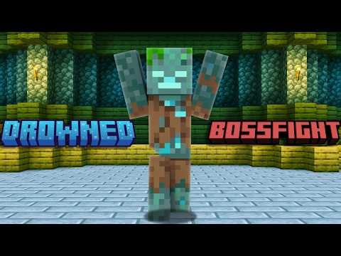 I Made A Custom Drowned Boss in Minecraft Bedrock | Showcase