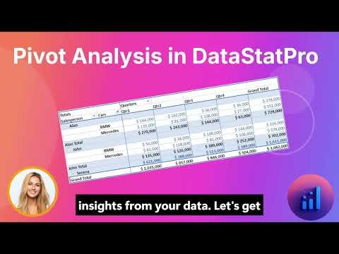 DataStatPro Tutorial: Step-by-Step Pivot Analysis with Heat Maps & Bar Charts