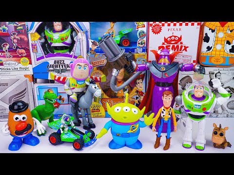 Unboxing Disney Pixar Toy Story toy collection ASMR | Zurg & Buzz Lightyear & Bullseye & Aliens