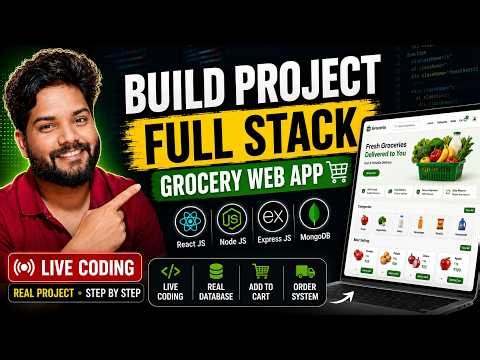 Day 24 | Build a Grocery Full Stack Project 🚀 | MERN Stack | React JS + Node JS + MongoDB