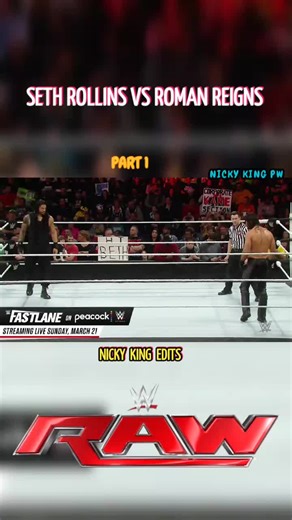 Seth Rollins vs Roman Reigns Highlights on WWE Raw