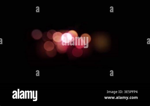 Abstract Bokeh Light Particles Collection on Black Background Stock Video Footage - Alamy