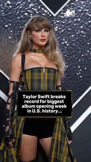 Taylor Swift’s The Life of a Showgirl is now the biggest selling album in an opening week in U.S. HISTORY ✨ Congratulations, Taylor 🚪🧡 #TaylorSwift #TheLifeOfaShowgirl #Adele #TLOAS | MTV UK
