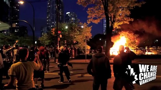 hike4free on X: "@StanleyCup hockey fans riot, sing “Oh Canada” before police car bonfire, and helicopter spotlight. Vancouver, Canada. 15 June 2011 15 years on, supremacist elites have tried their hardest to convince you that crime is the fault of immigrants, foreign nations, Muslims and Jews." / X