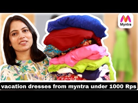 Vacation dresses haul From myntra under Rs.1000 /- |dresses haul |TipsToTop By Shalini