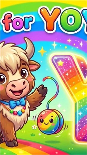 🌈 Y for Yoyo & Yak | ABC Alphabet Learning for Kids | Letter Y Cartoon Animation #kidslearning