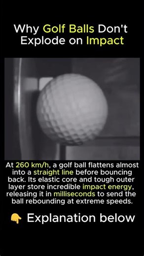 A Golf Ball at 260 km/h Looks Like Liquid ⛳️🤯