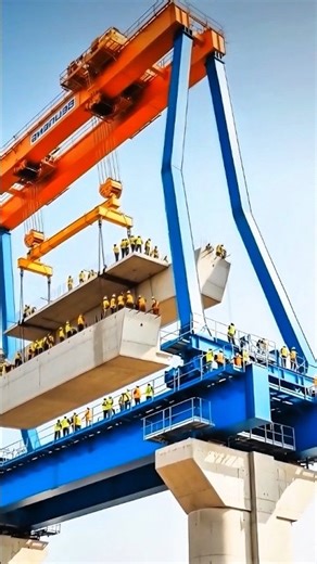 $100 MILLION FAILURE! Colossal Gantry Crane Crumbles Like Dust on Mega Bridge Project! #engineering