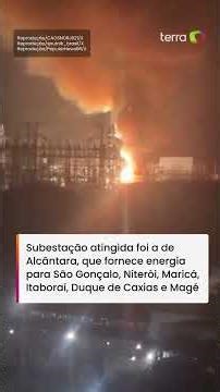 Incêndio assustador atinge estação da Enel e deixa região do Grande Rio sem energia #shorts