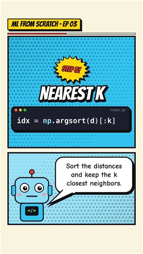 K-Nearest Neighbors (KNN) From Scratch in Python | ML From Scratch Ep 3