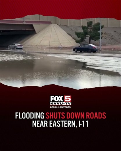 Vegas flood waters on Friday