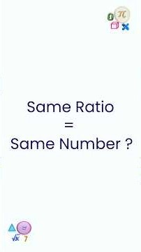 Does the Same Ratio Mean the Same Number of Things?
