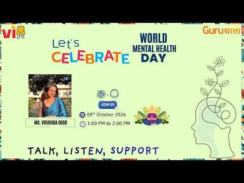 A Conversation on Mental Health & Well-being | World Mental Health Day 2026