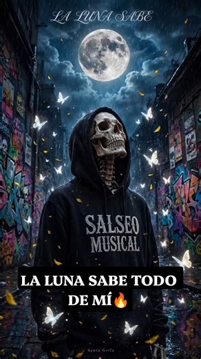 La Luna Sabe - Santa Grifa | Rap Mexicano Triste Para La Noche 🌕💀 | Visual Salseo Musical