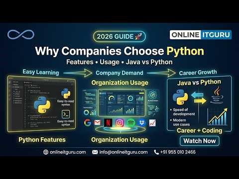 Why Companies Choose Python Over Java in 2026 | Features | Careers | Coding | Projects |OnlineITGuru