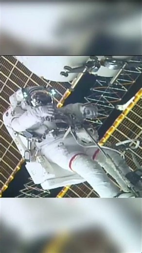 Astronauts install new solar array during spacewalk