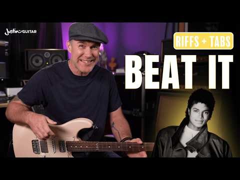 Beat It by Michael Jackson | Easy Riffs, No Solo Guitar Lesson