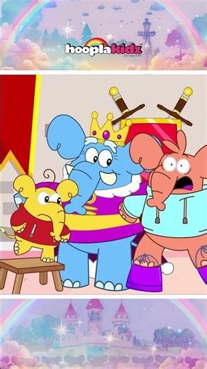 King Elephant Song - Animal Songs For Kids #shorts #kidssong #allbabieschannel