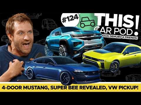 A Four Door Mustang? Super Bee and Monterey Car Week Reveals! THIS CAR POD! EP124