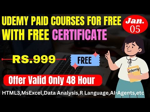 TOP 💰 FREE Udemy Courses with Certificate (9 Courses!) - Don't Miss Out! (2 Day Deal)