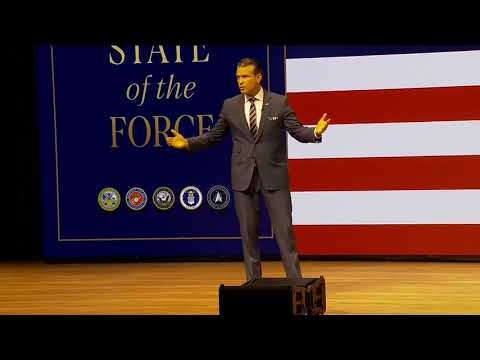Secretary of War Pete Hegseth delivers State of the Force address