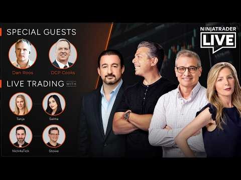 NinjaTrader Live | Trading + Analysis | DCP Cooks, Dan Roos, Tanja + Salma, Stowe + Nick (7/13/26)