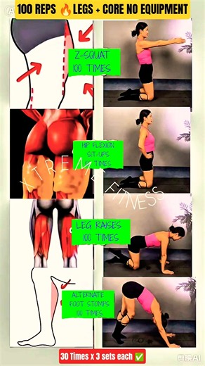 100-Rep Wall Workout 🔥 Strengthen Legs, Core & Hips at Home | No Equipment #Shorts #weightloss