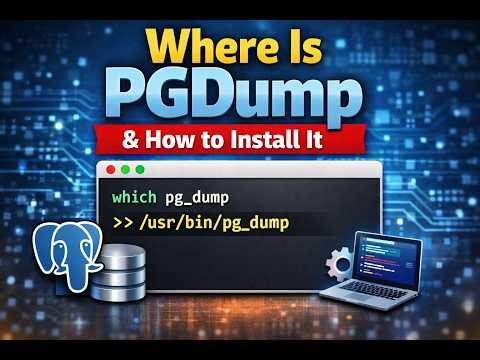 Where Is pg_dump Located and How to Install It?