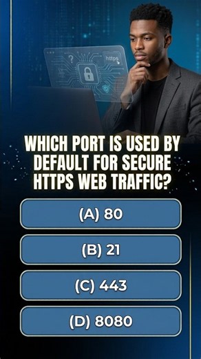 Cyber Security MCQs # 07 | Port 443 HTTPS Explained | HTTP Port 80 vs HTTPS Port 443 MCQs