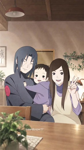 in another life, itachi looks so happy 🥹 | more live wallpaper in my bio create using @MiniMax Design (H3) #itachiuchiha #itachi #inanotherlife #anime #sad