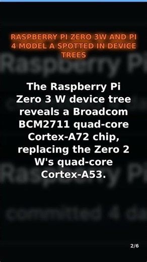 Raspberry Pi Zero 3W and Pi 4 Model A spotted in device trees