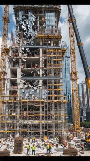 Broken Tower Rebuild Loop | Massive Construction & Repair Process | Build Again & Again