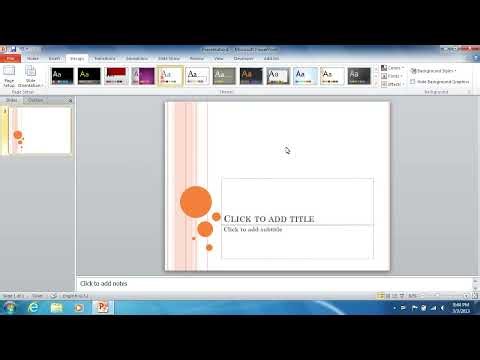 PowerPoint: Insert Background Image