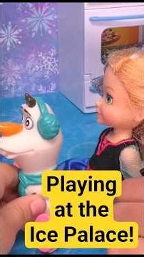 Playing - Ice Palace - Elsa & Anna toddlers #shorts