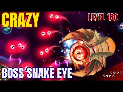 Campaign Level 180 Crazy | Boss Snake Eye | Galaxy Attack